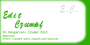 edit czumpf business card